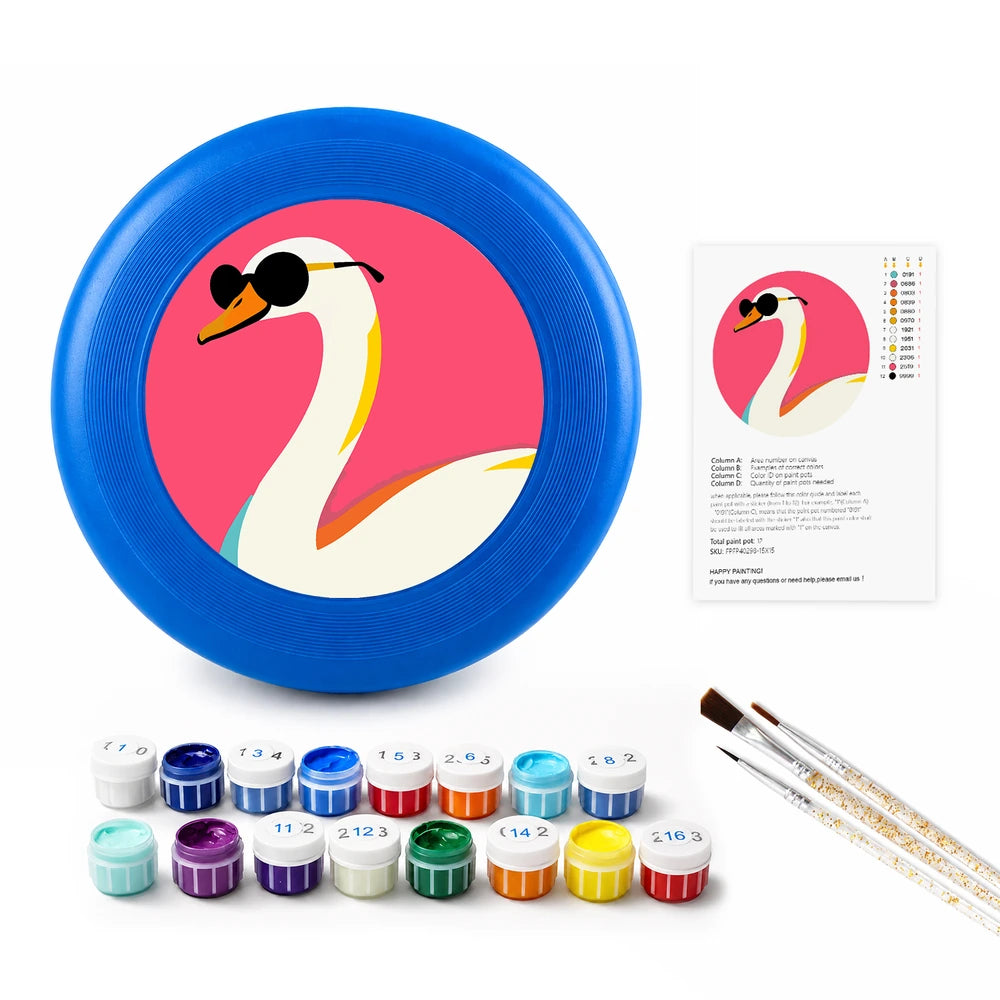 
Paint by Numbers - Frisbee | Swan in Sunglasses