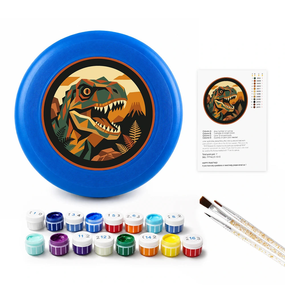 Paint by Numbers - Frisbee | T-Rex in the Forest