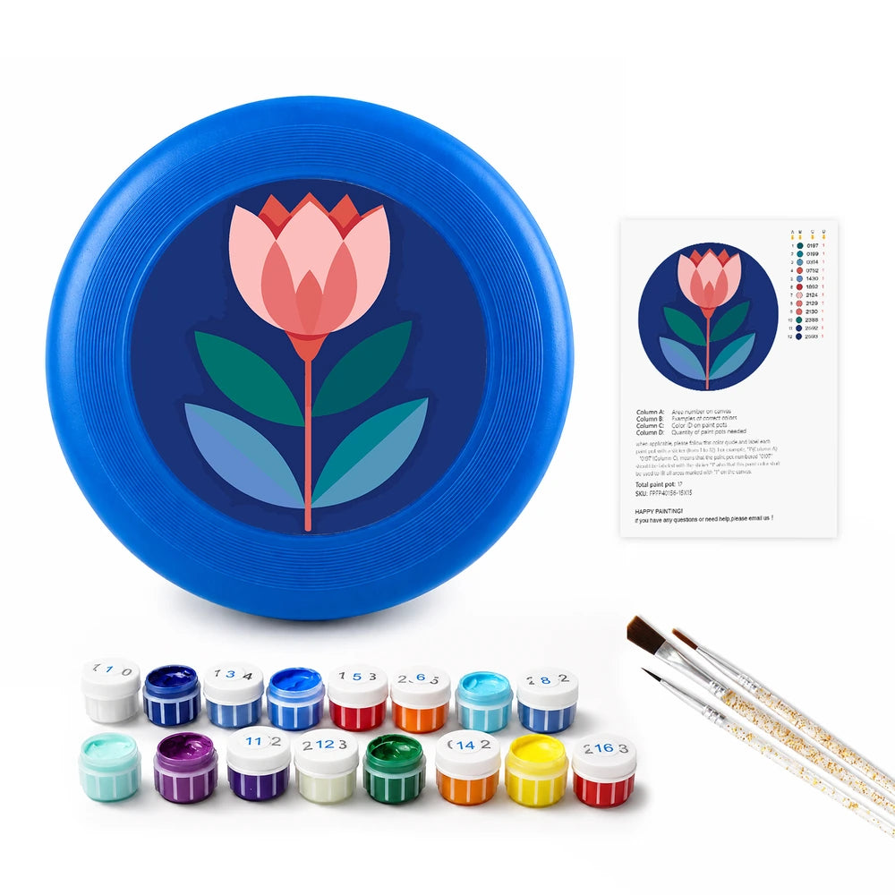 
Paint by Numbers - Frisbee | Tulip on Navy