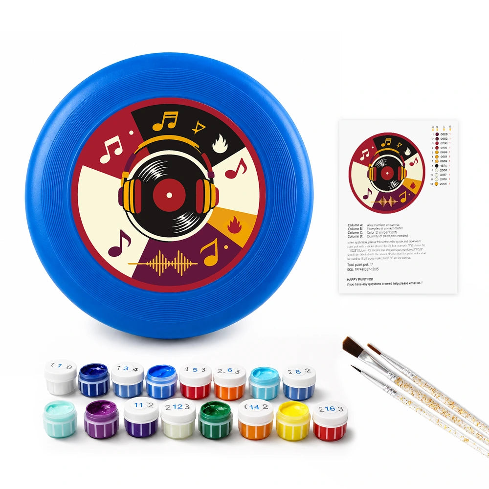 
Paint by Numbers - Frisbee | Vinyl and Music Notes
