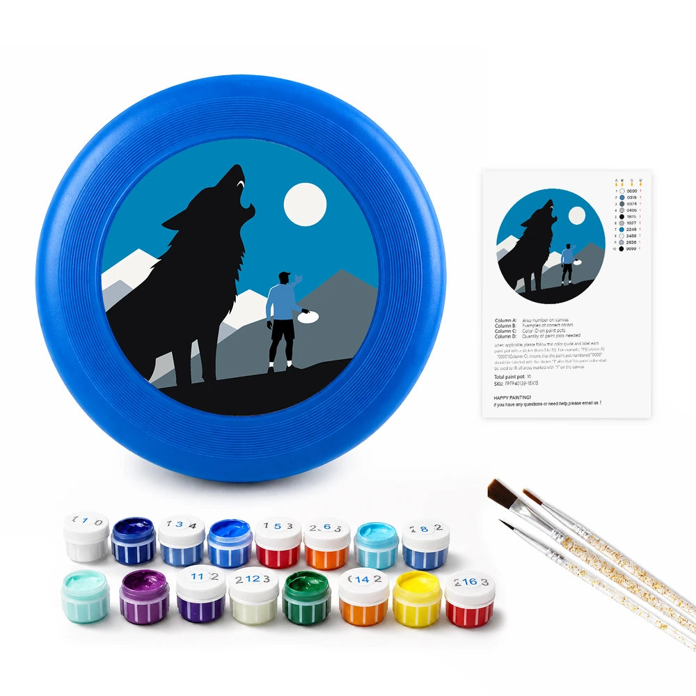 
Paint by Numbers - Frisbee | Wolf and the Hiker