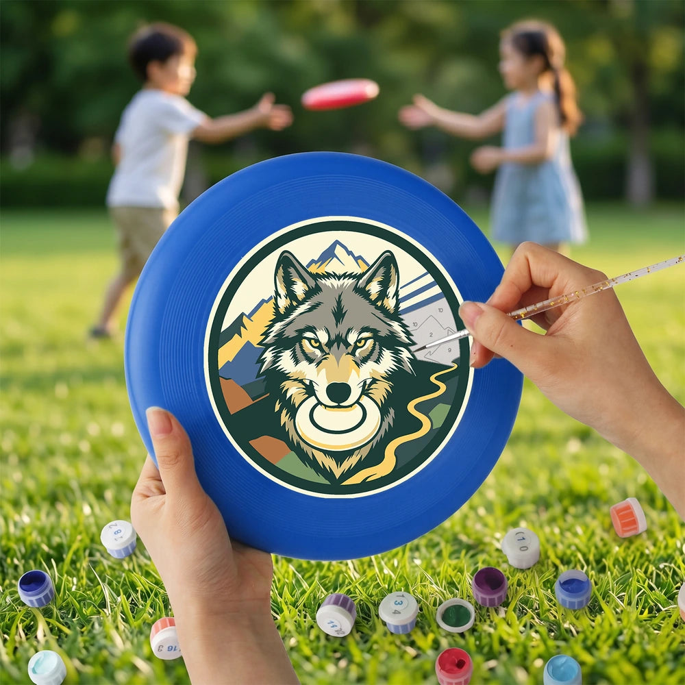 
Paint by Numbers - Frisbee | Wolf in the Mountains