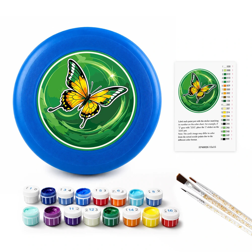 
Paint by Numbers - Frisbee | Yellow Butterfly Glow