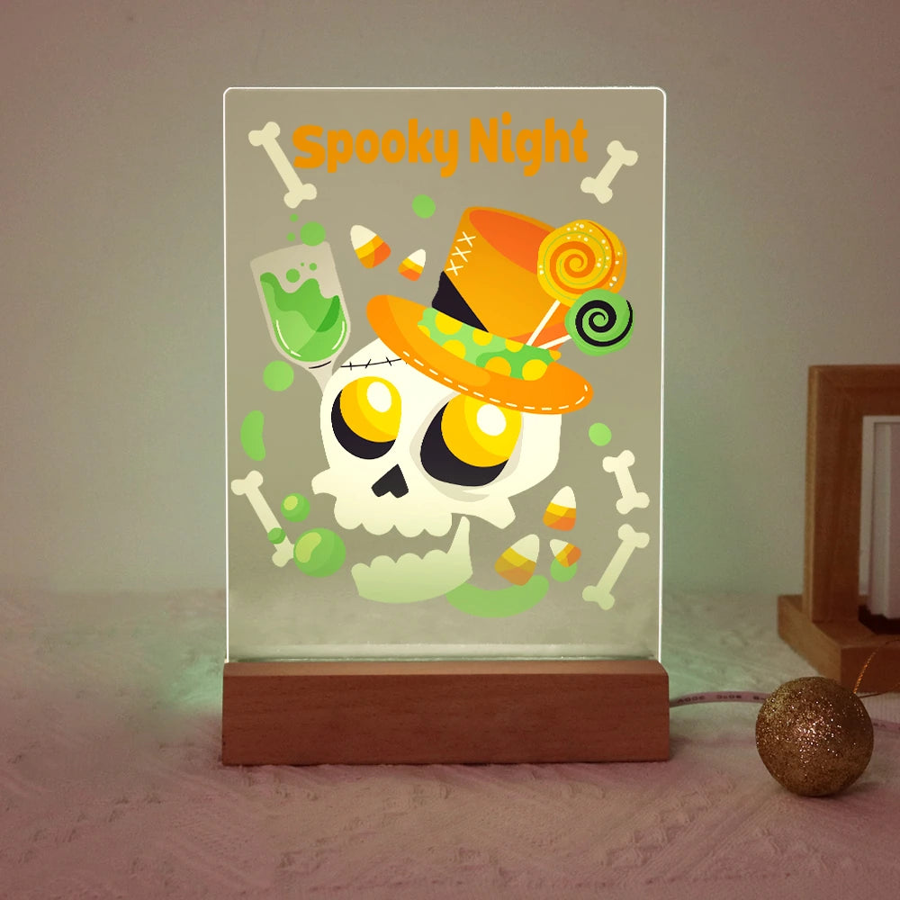 Paint by Numbers - Halloween Light | Spooky Night Party Skull