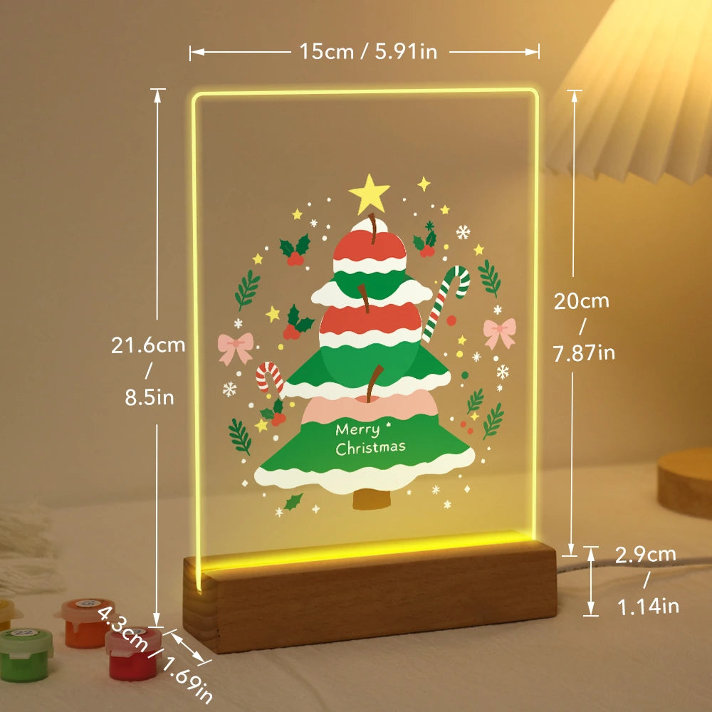 Paint by Numbers - Christmas Light | Candy Stripe Christmas Tree
