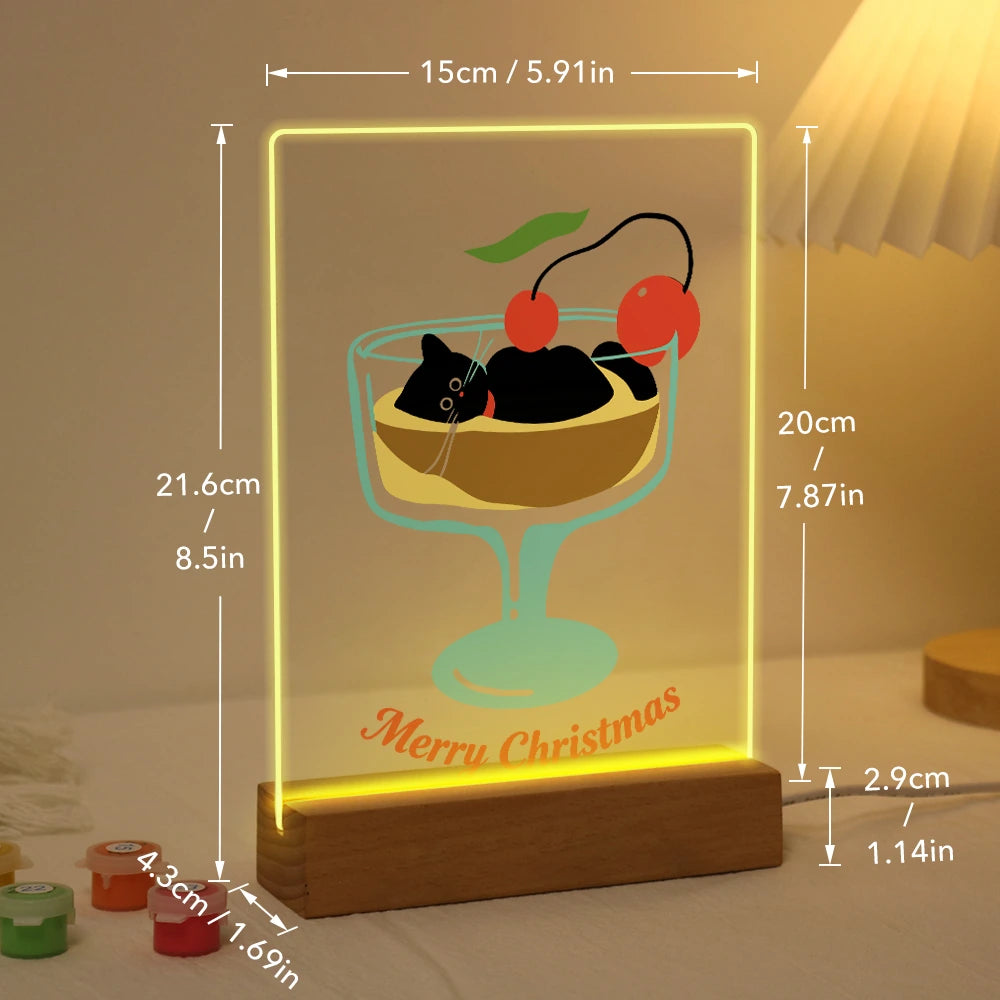 Paint by Numbers - Christmas Light | Cat in a Cherry Sundae