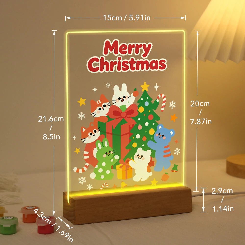 Paint by Numbers - Christmas Light | Christmas Animals with Presents
