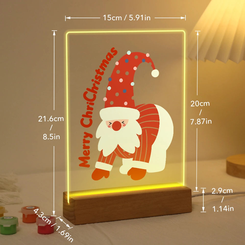 Paint by Numbers - Christmas Light | Christmas Gnome with His Sack