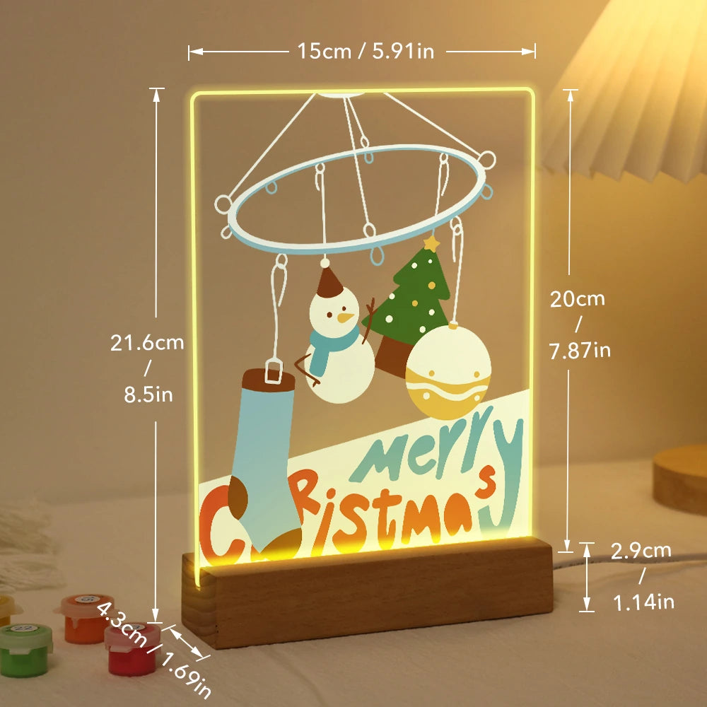 Paint by Numbers - Christmas Light | Christmas Mobile with Stocking