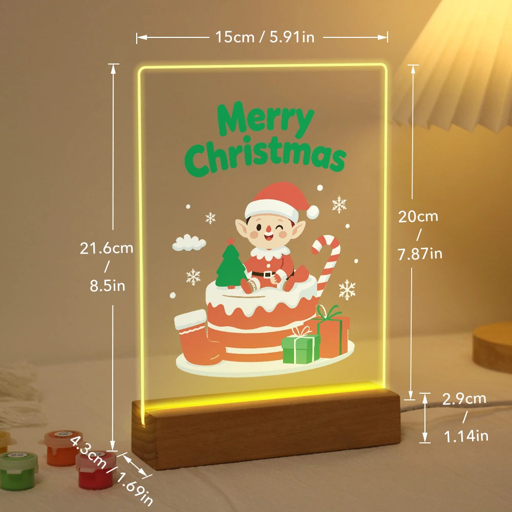 
Paint by Numbers - Christmas Light | Little Elf on the Christmas Cake