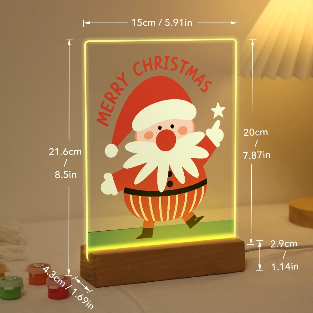 Paint by Numbers - Christmas Light | Santa Reaching for the Star