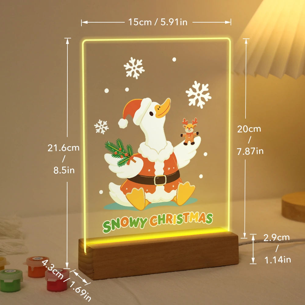 
Paint by Numbers - Christmas Light | Snowy Christmas Duck