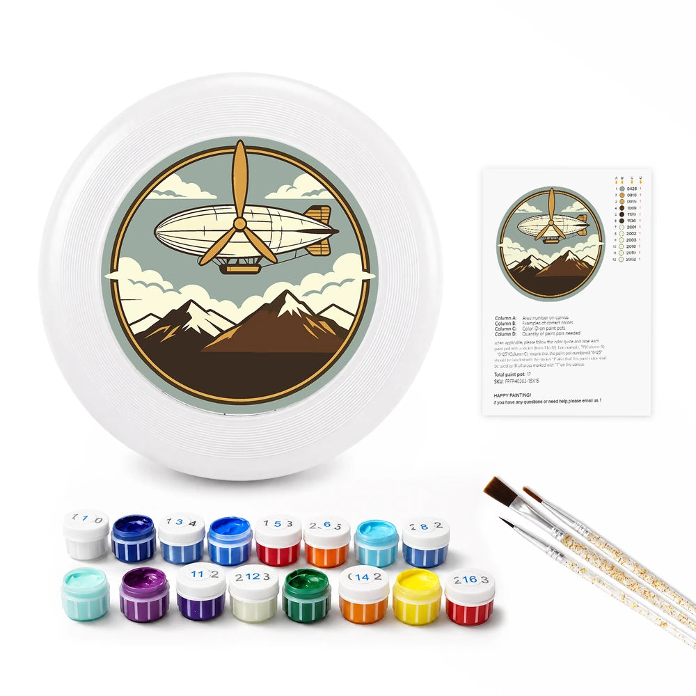 
Paint by Numbers - Frisbee | Airship over the Mountains