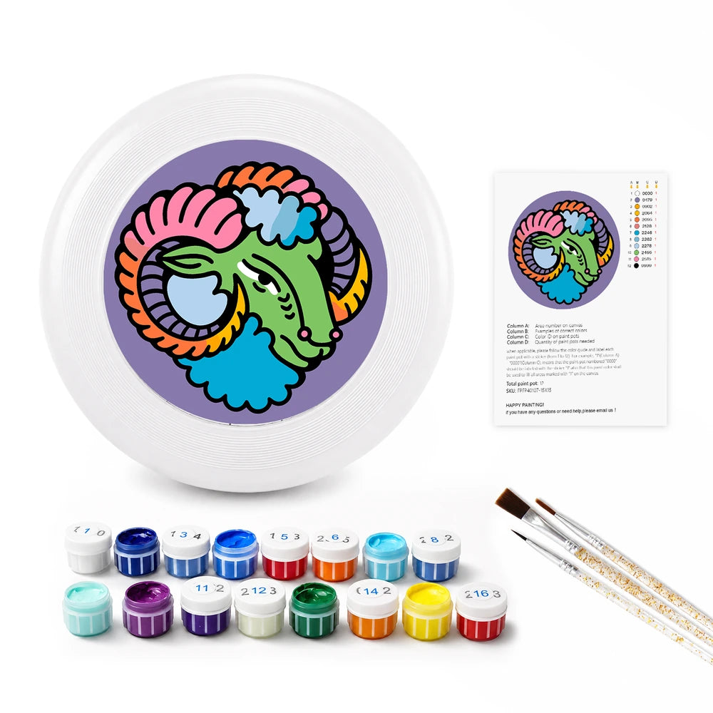 Paint by Numbers - Frisbee | Aries Ram Sign