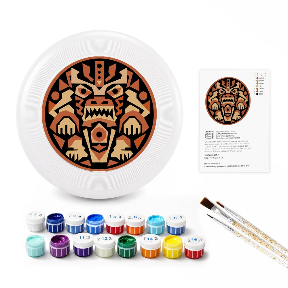 
Paint by Numbers - Frisbee | Aztec Tiger