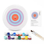 Paint by Numbers - Frisbee | Bullseye Face in Orange