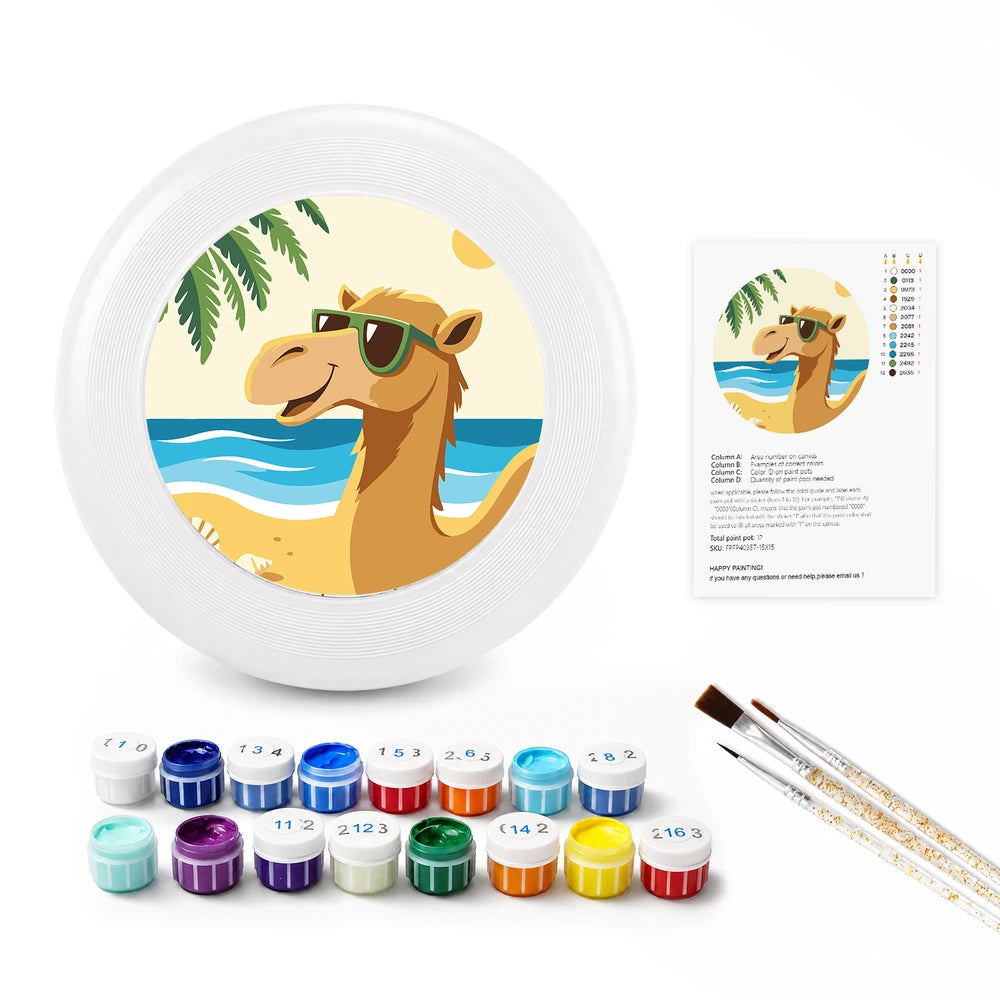 
Paint by Numbers - Frisbee | Camel on the Beach