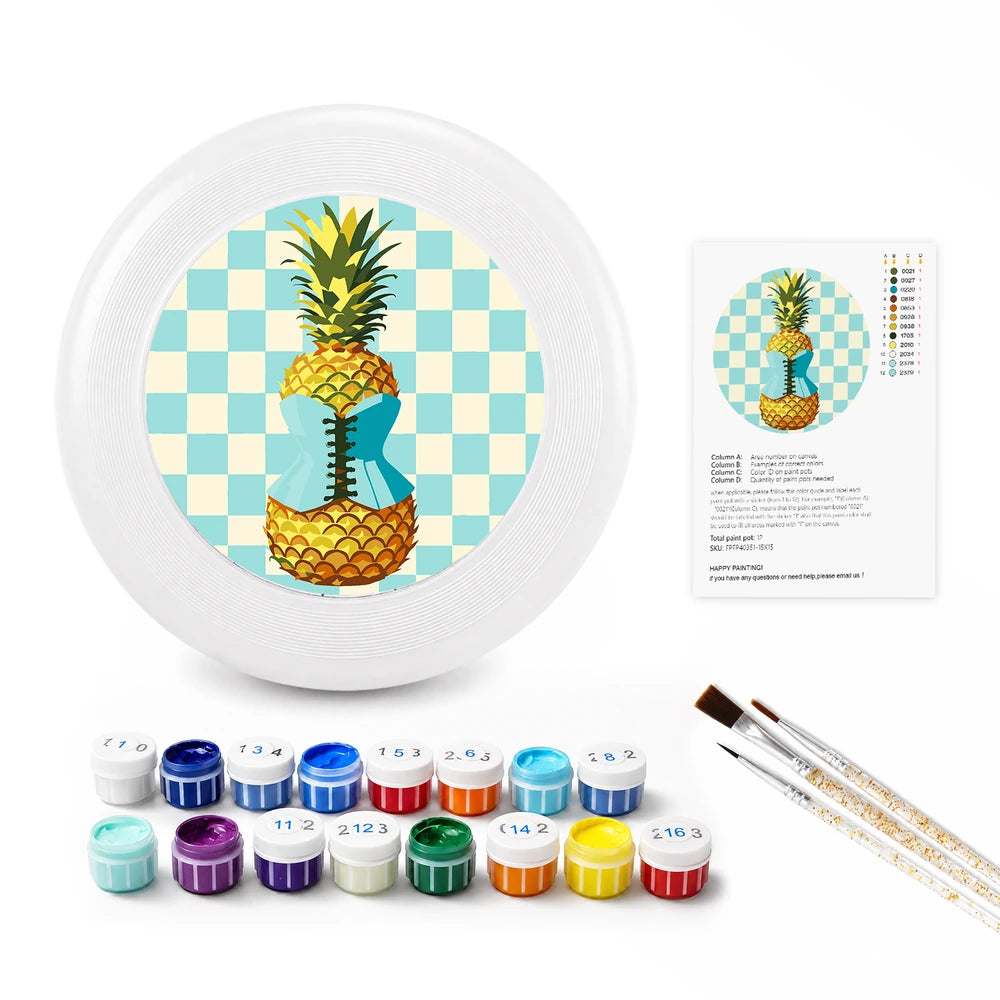 
Paint by Numbers - Frisbee | Checkerboard Pineapple