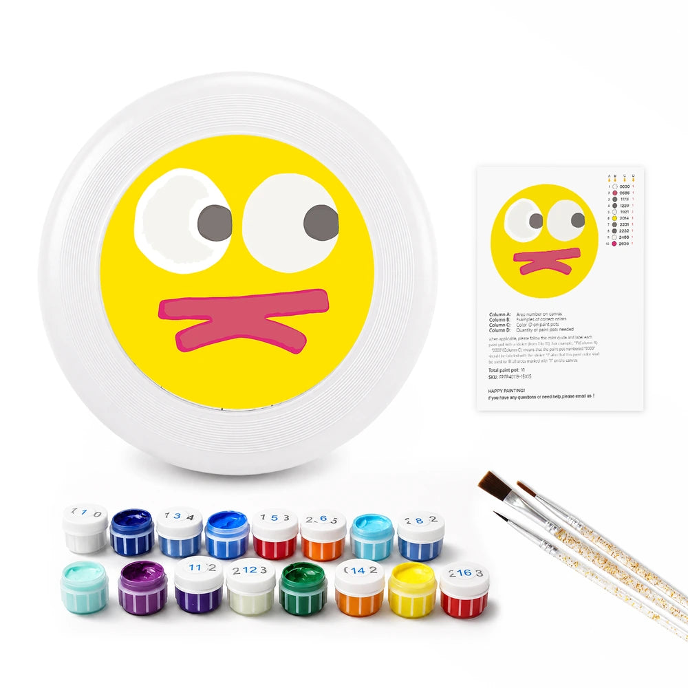 
Paint by Numbers - Frisbee | Cheeky Yellow Face