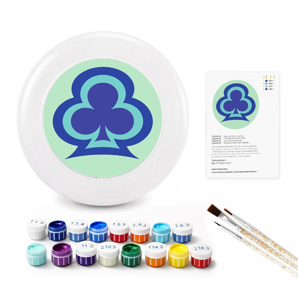 
Paint by Numbers - Frisbee | Clover Symbol