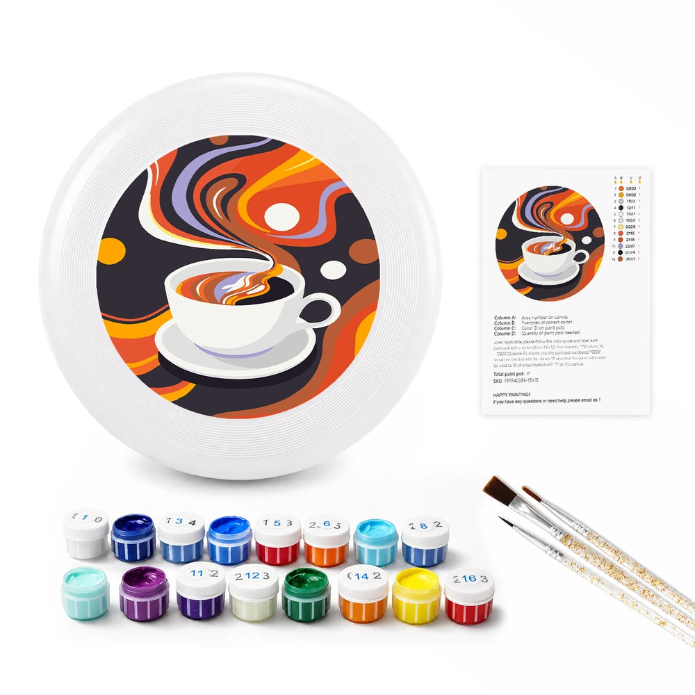 Paint by Numbers - Frisbee | Coffee Swirl