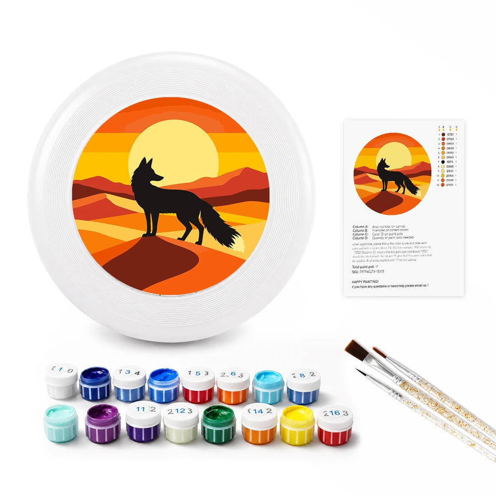 Paint by Numbers - Frisbee | Coyote in the Desert
