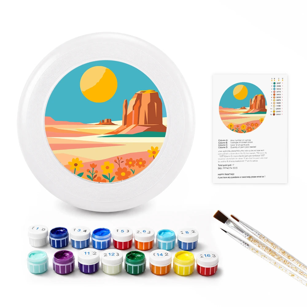 
Paint by Numbers - Frisbee | Desert Mesa