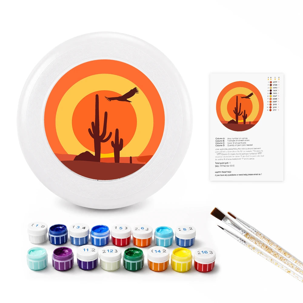Paint by Numbers - Frisbee | Desert Sunset