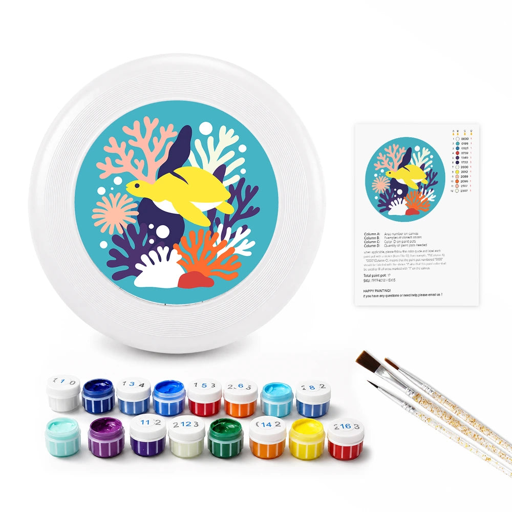 Paint by Numbers - Frisbee | Fish on the Reef