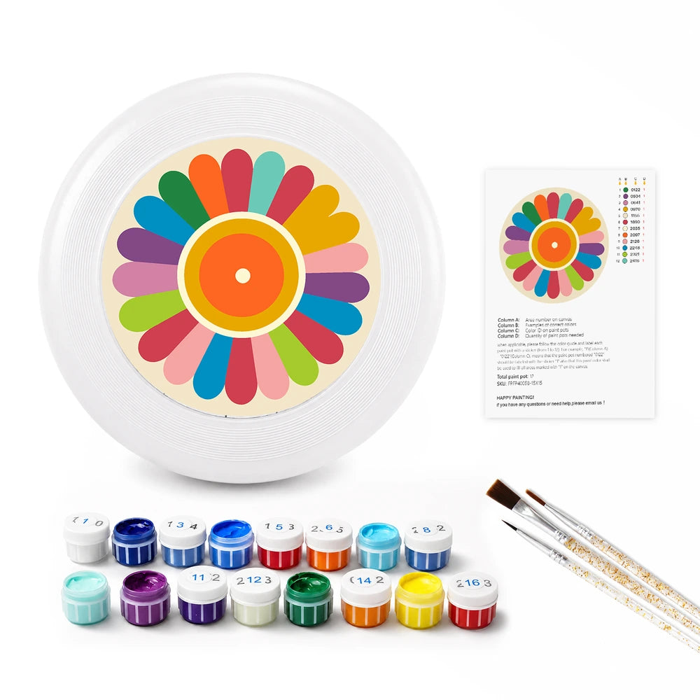 
Paint by Numbers - Frisbee | Flower Wheel