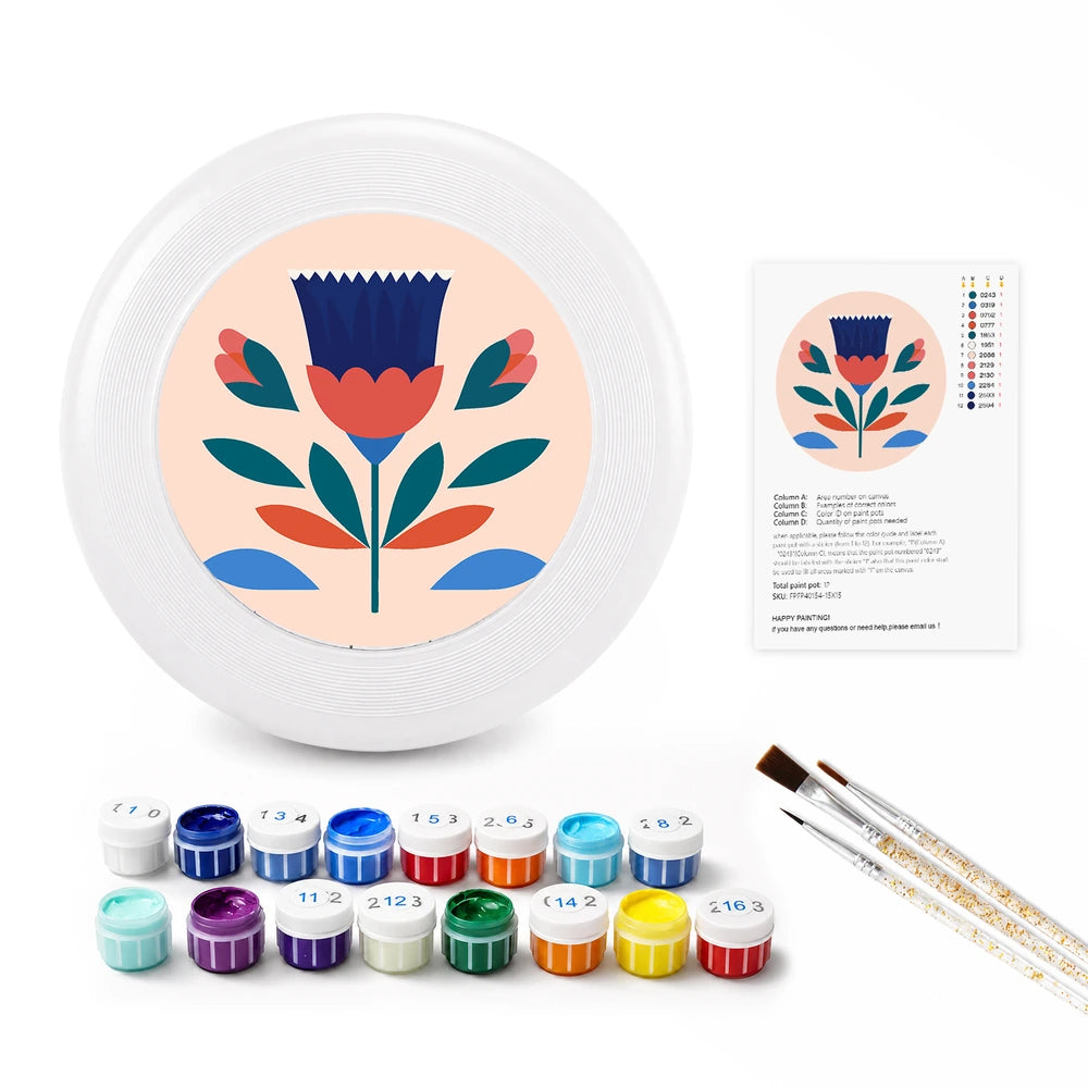 
Paint by Numbers - Frisbee | Folk Flower