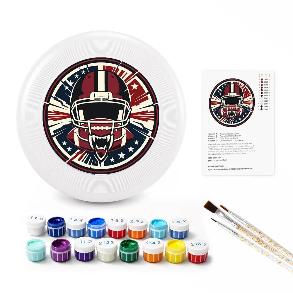 
Paint by Numbers - Frisbee | Football Helmet Crest