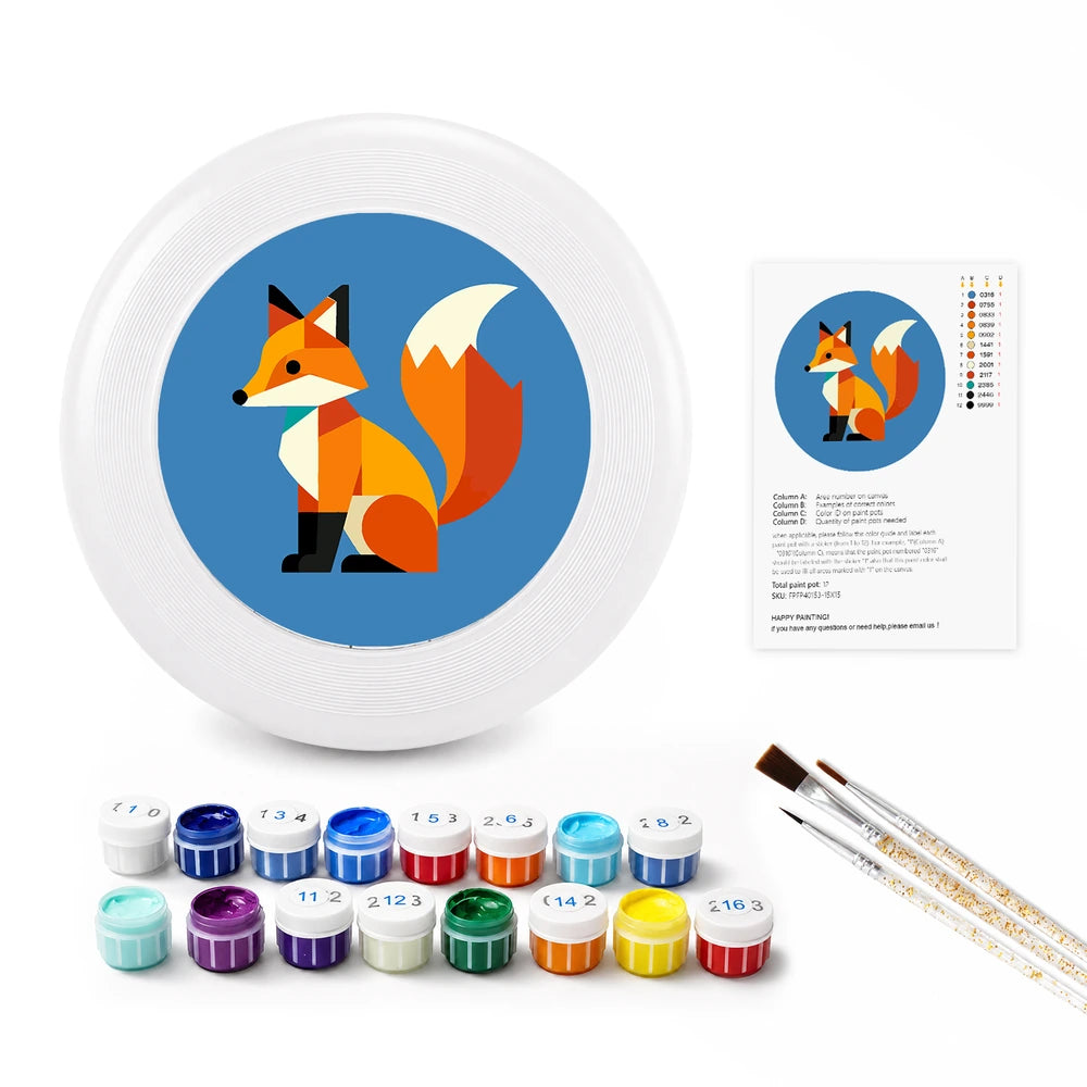 
Paint by Numbers - Frisbee | Fox in Blue