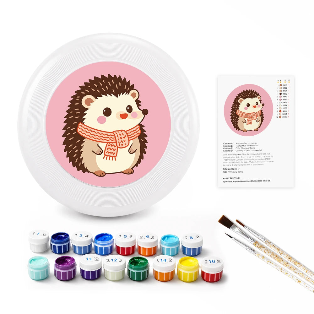 
Paint by Numbers - Frisbee | Hedgehog in a Scarf