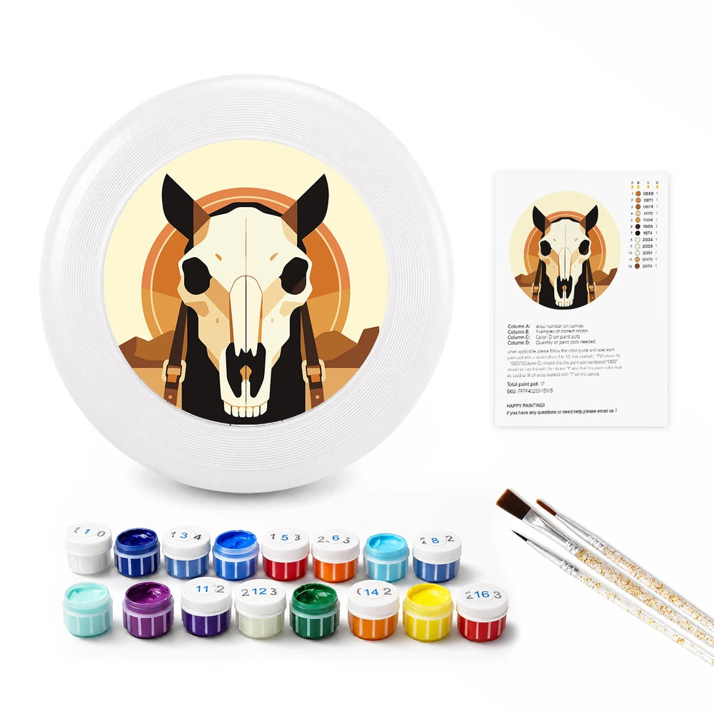 
Paint by Numbers - Frisbee | Horse Skull