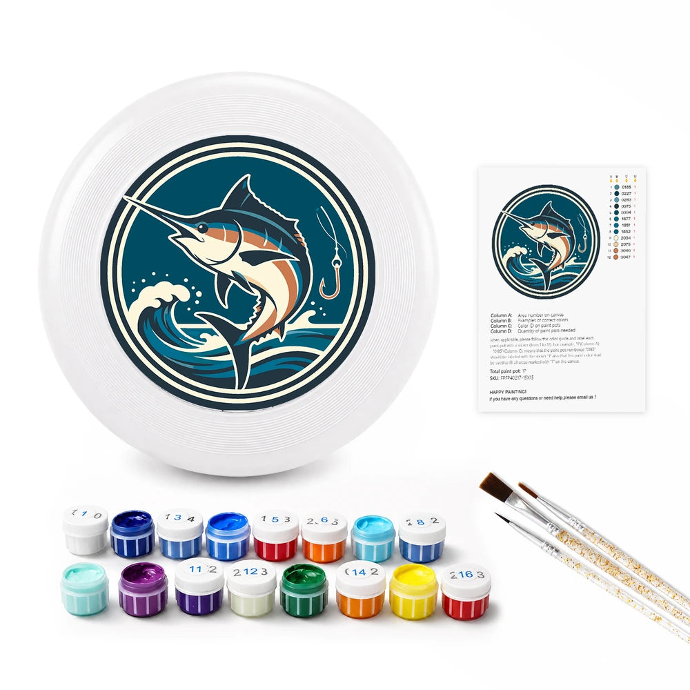 Paint by Numbers - Frisbee | Leaping Marlin