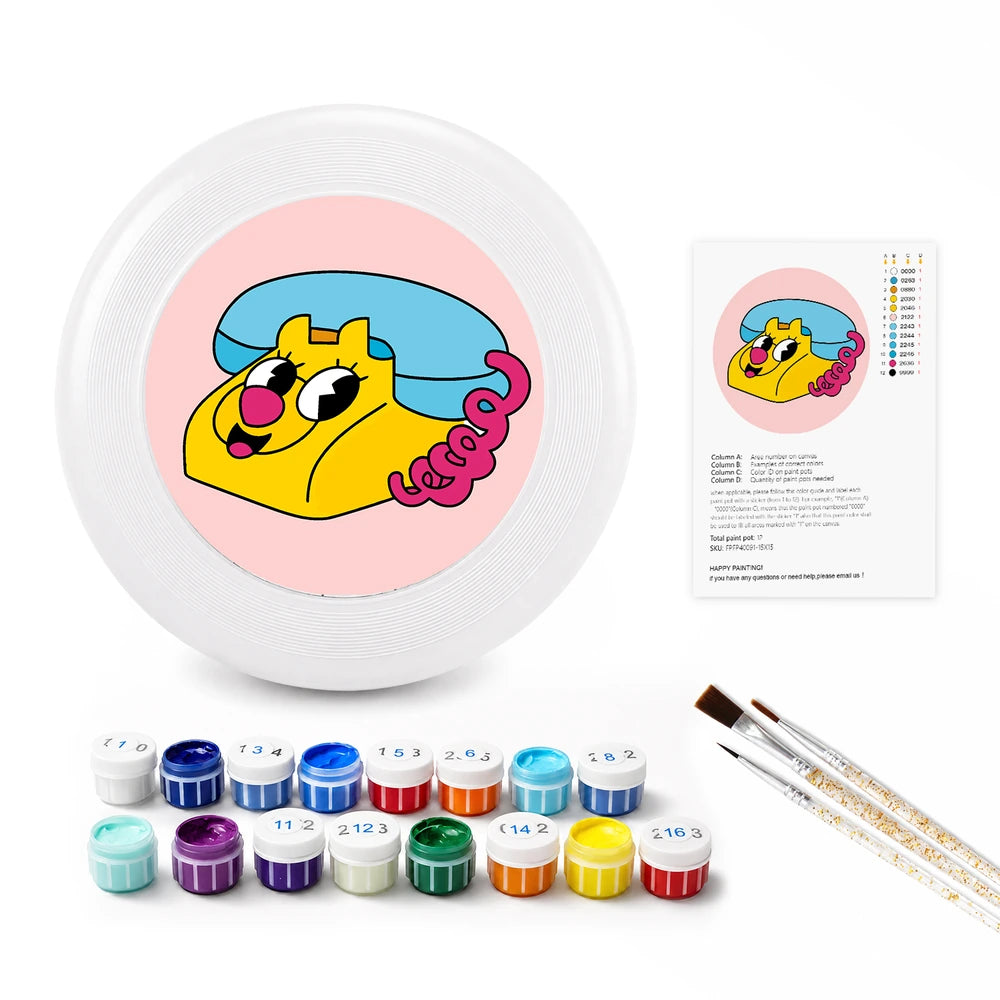 
Paint by Numbers - Frisbee | Leopard Retro Phone