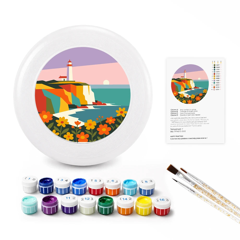 
Paint by Numbers - Frisbee | Lighthouse on the Cliff