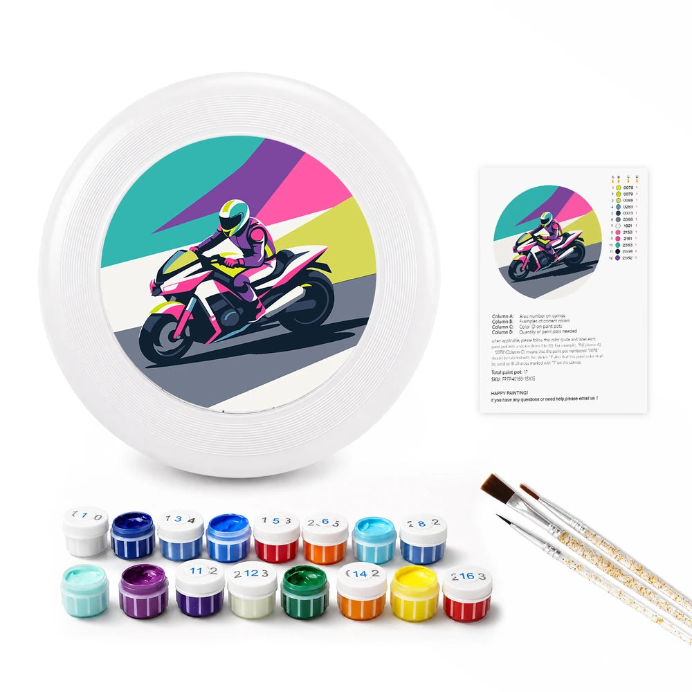 
Paint by Numbers - Frisbee | Motorbike Racer