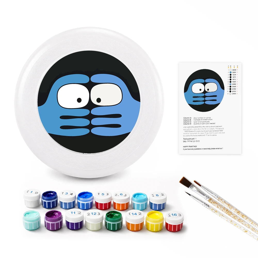 
Paint by Numbers - Frisbee | Peeking Blue Face
