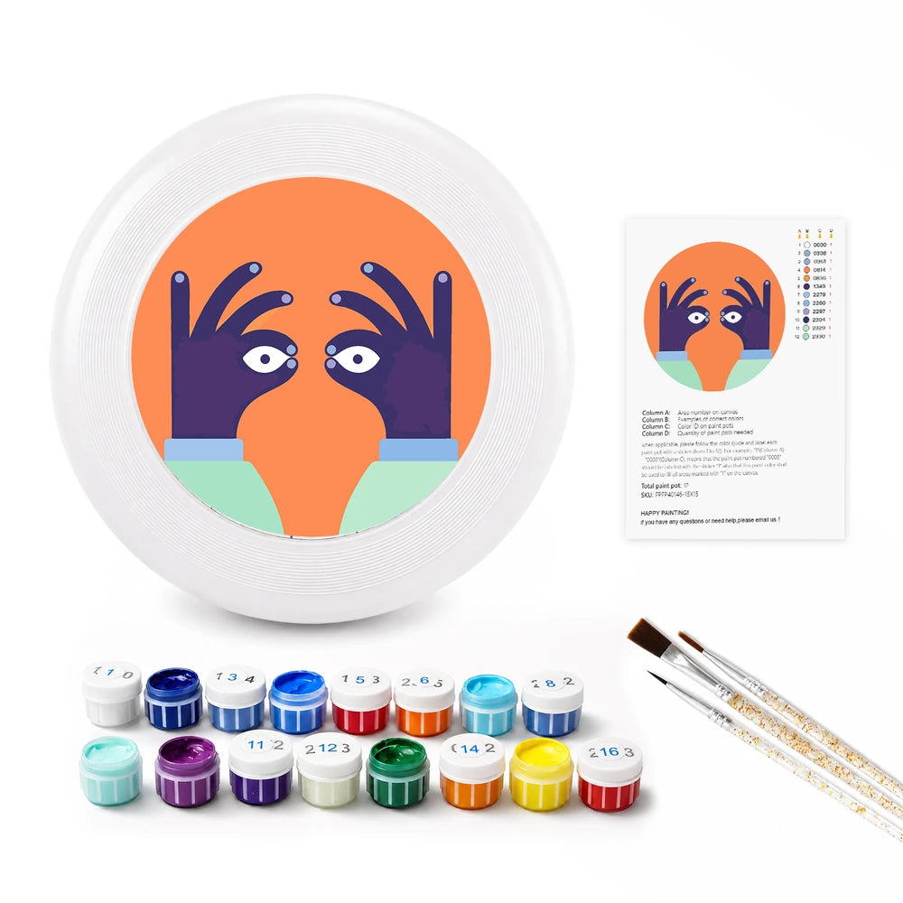 
Paint by Numbers - Frisbee | Peeking Eyes