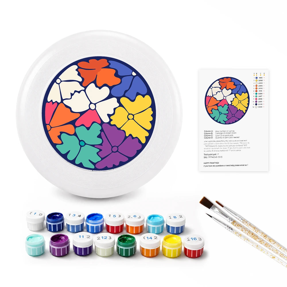 Paint by Numbers - Frisbee | Petal Collage
