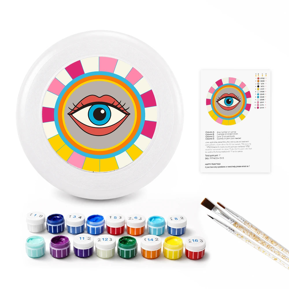 Paint by Numbers - Frisbee | Pop Art Eye