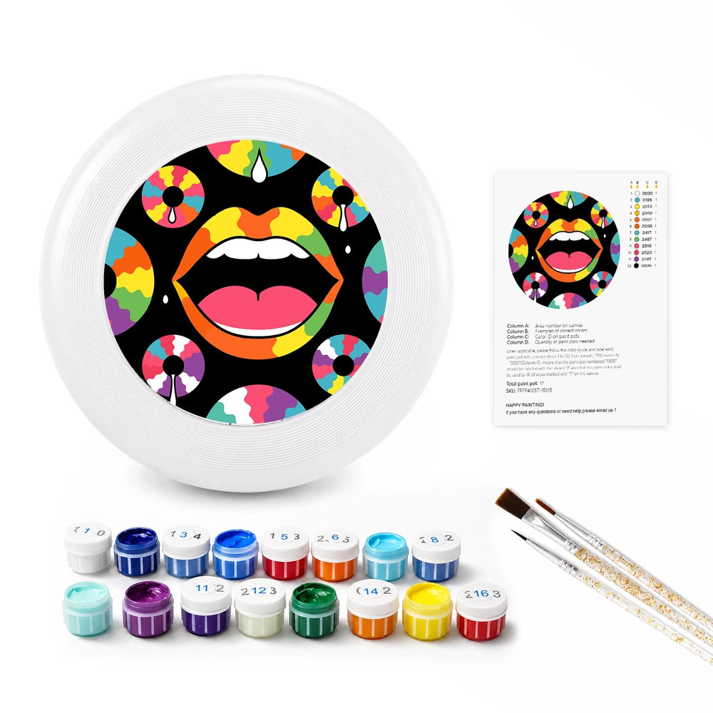 Paint by Numbers - Frisbee | Pop Art Lips