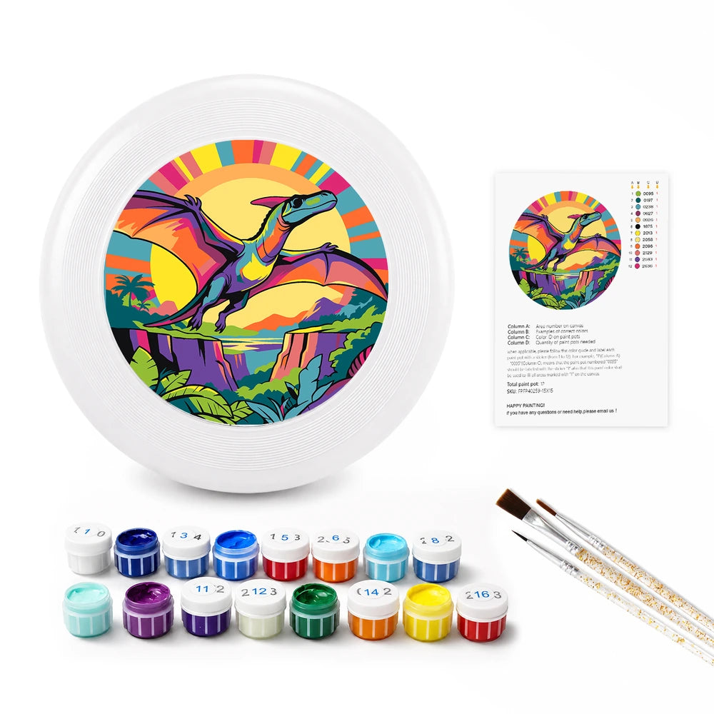 
Paint by Numbers - Frisbee | Pterodactyl in the Jungle
