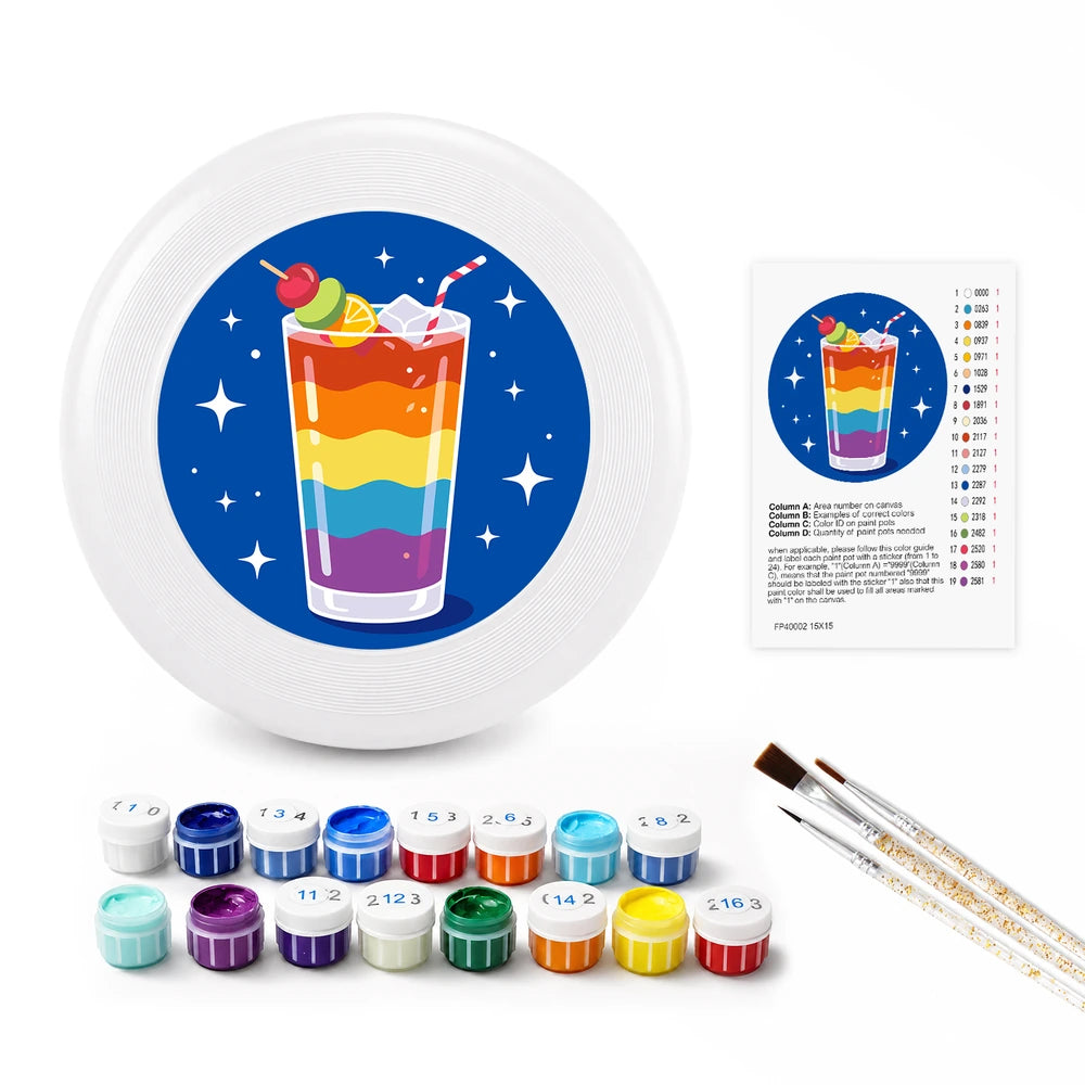 
Paint by Numbers - Frisbee | Rainbow Layer Drink