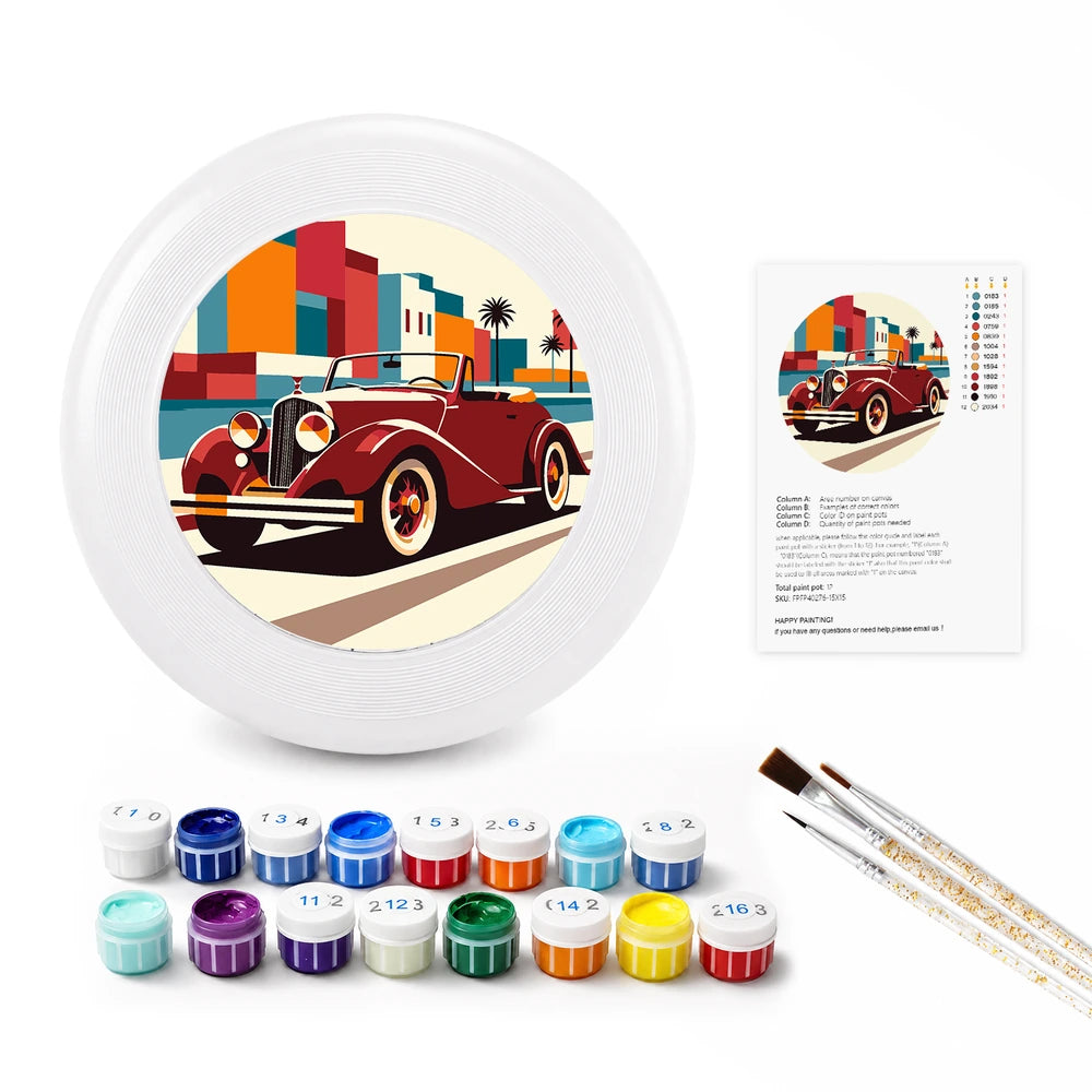 
Paint by Numbers - Frisbee | Red Vintage Car