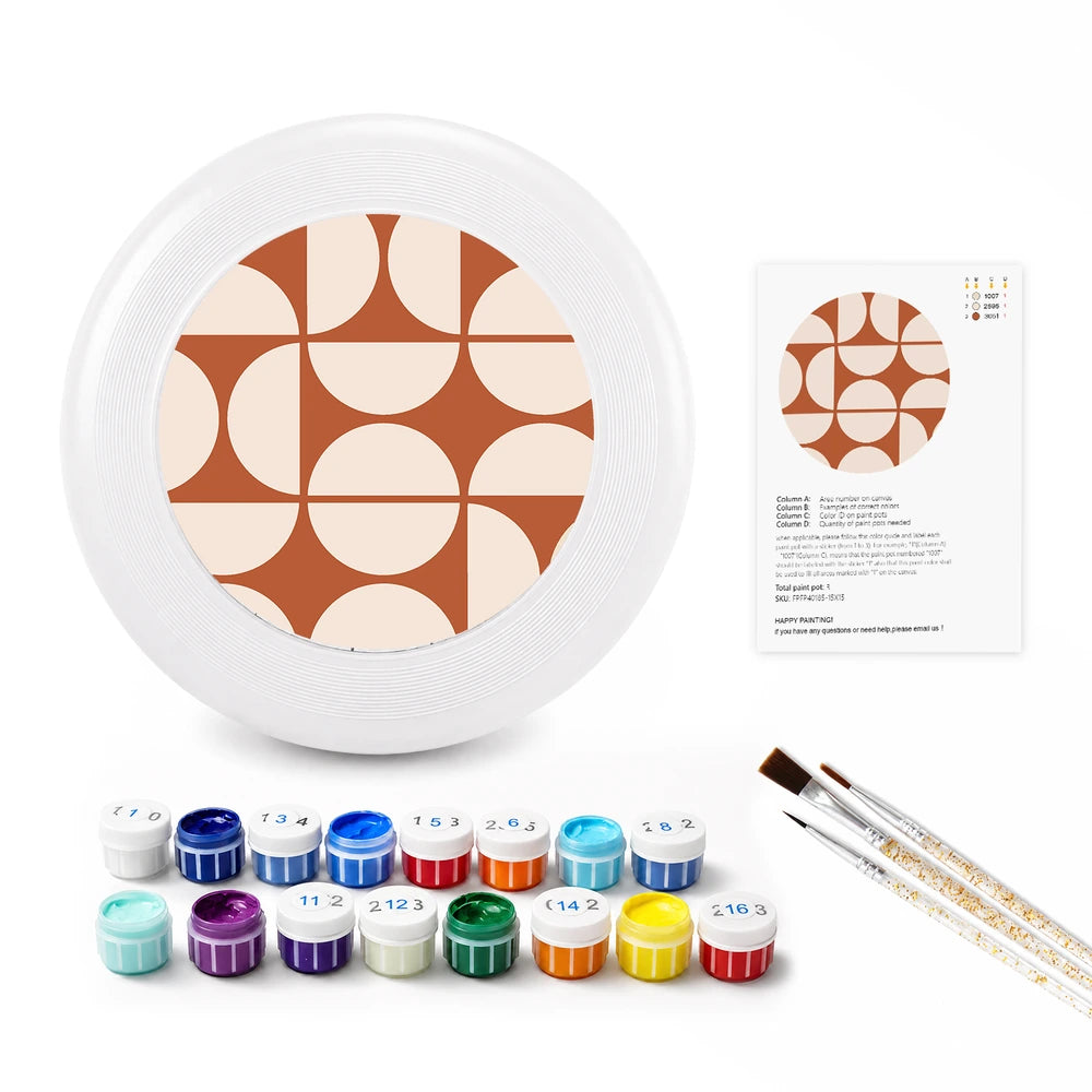
Paint by Numbers - Frisbee | Retro Arch Pattern