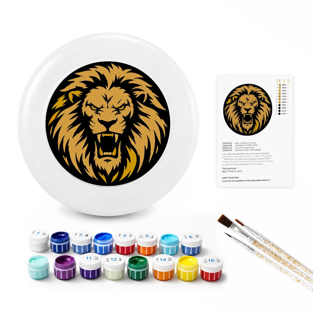 
Paint by Numbers - Frisbee | Roaring Golden Lion