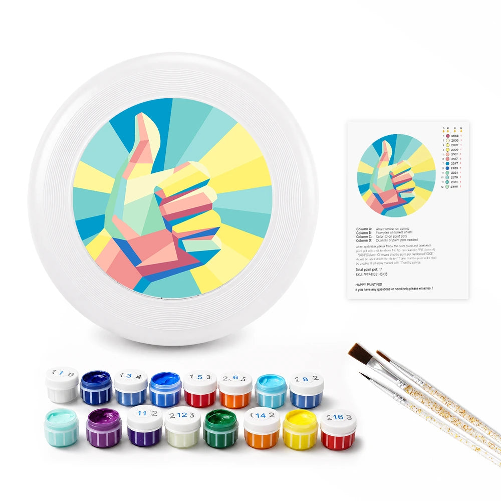 Paint by Numbers - Frisbee | Shaka Hand